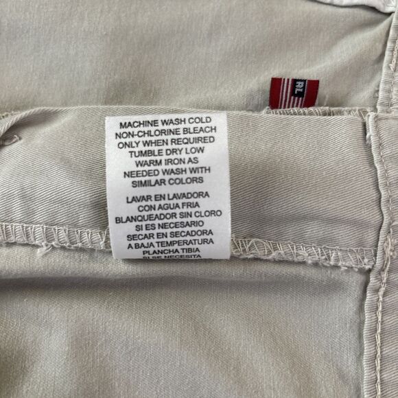 VTG Polo Jeans Ralph Lauren Khaki Shorts Womens 14 Pockets 90s Chino Sport - Picture 10 of 10